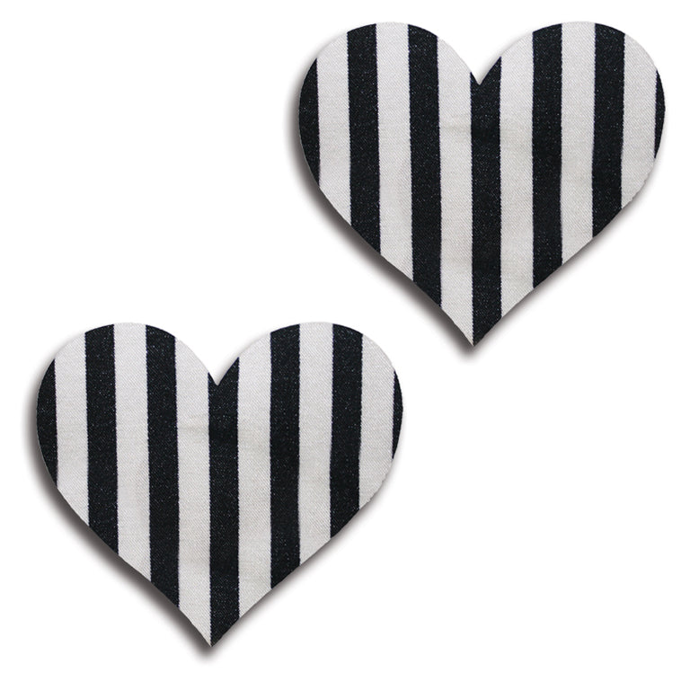 Stripe Heart Pasties